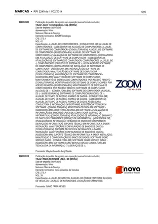 RPI - Marcas 2249 "Vervs Consultoria" 