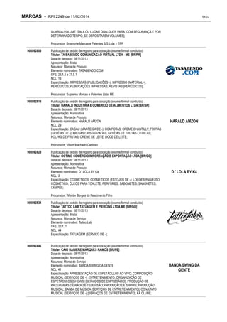 RPI - Marcas 2249 "Vervs Consultoria" 