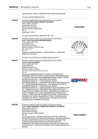RPI - Marcas 2249 "Vervs Consultoria" 
