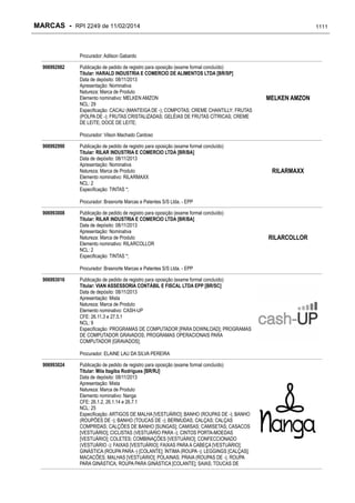 RPI - Marcas 2249 "Vervs Consultoria" 