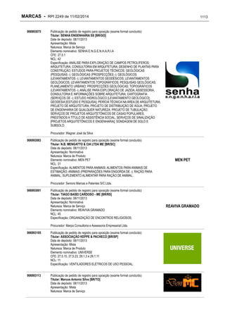 RPI - Marcas 2249 "Vervs Consultoria" 