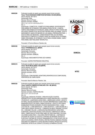 RPI - Marcas 2249 "Vervs Consultoria" 
