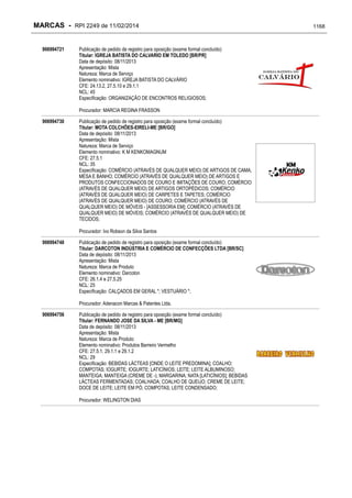 RPI - Marcas 2249 "Vervs Consultoria" 