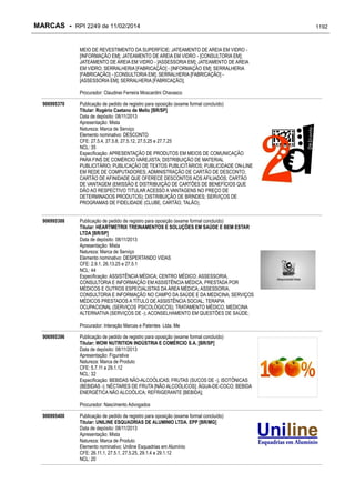 RPI - Marcas 2249 "Vervs Consultoria" 