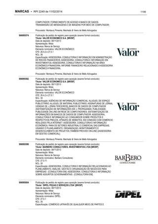 RPI - Marcas 2249 "Vervs Consultoria" 