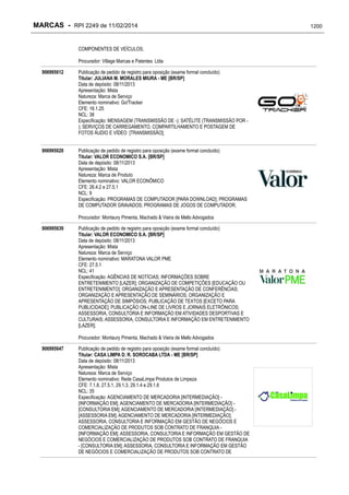 RPI - Marcas 2249 "Vervs Consultoria" 