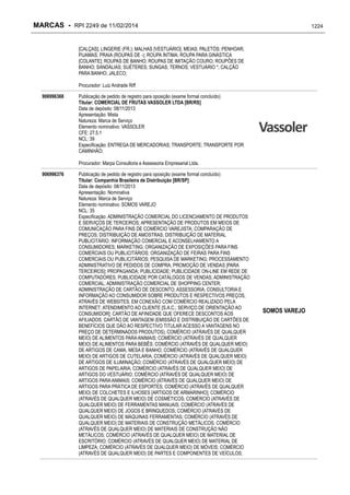 RPI - Marcas 2249 "Vervs Consultoria" 