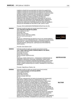 RPI - Marcas 2249 "Vervs Consultoria" 