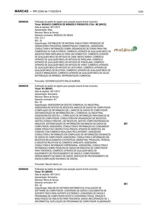 RPI - Marcas 2249 "Vervs Consultoria" 