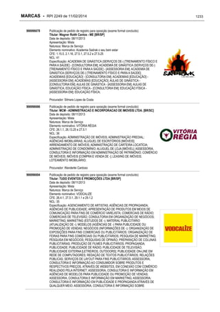 RPI - Marcas 2249 "Vervs Consultoria" 