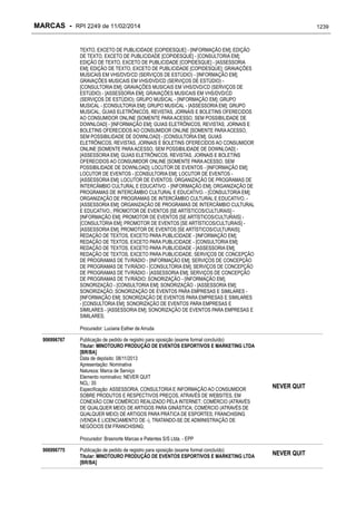 RPI - Marcas 2249 "Vervs Consultoria" 