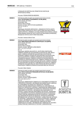 RPI - Marcas 2249 "Vervs Consultoria" 