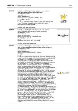 RPI - Marcas 2249 "Vervs Consultoria" 