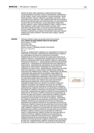 RPI - Marcas 2249 "Vervs Consultoria" 