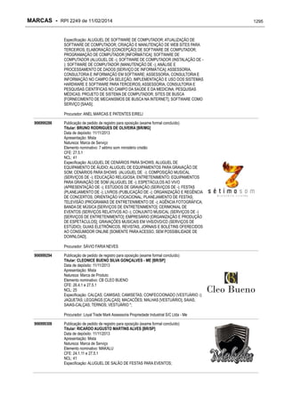 RPI - Marcas 2249 "Vervs Consultoria" 