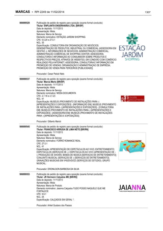 RPI - Marcas 2249 "Vervs Consultoria" 