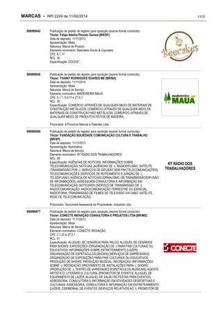 RPI - Marcas 2249 "Vervs Consultoria" 