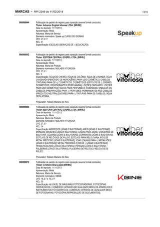 RPI - Marcas 2249 "Vervs Consultoria" 