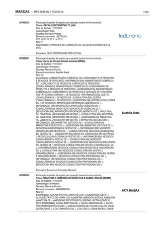 RPI - Marcas 2249 "Vervs Consultoria" 