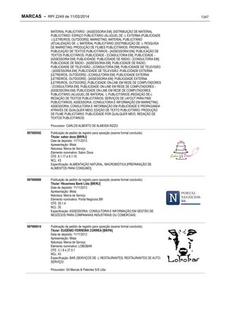 RPI - Marcas 2249 "Vervs Consultoria" 