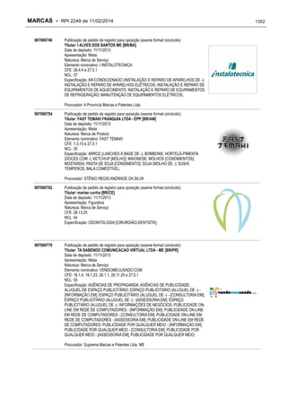 RPI - Marcas 2249 "Vervs Consultoria" 