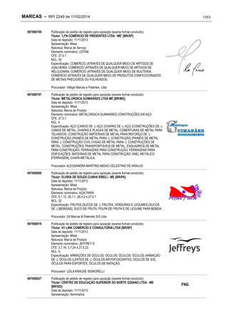 RPI - Marcas 2249 "Vervs Consultoria" 