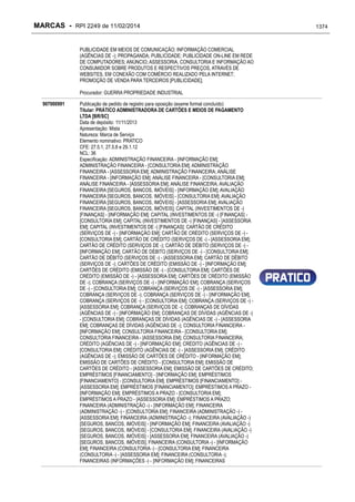 RPI - Marcas 2249 "Vervs Consultoria" 