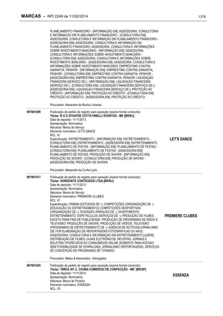RPI - Marcas 2249 "Vervs Consultoria" 