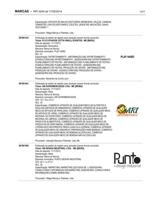 RPI - Marcas 2249 "Vervs Consultoria" 