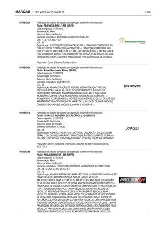 RPI - Marcas 2249 "Vervs Consultoria" 