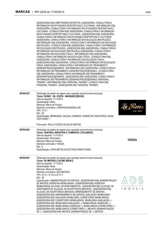 RPI - Marcas 2249 "Vervs Consultoria" 