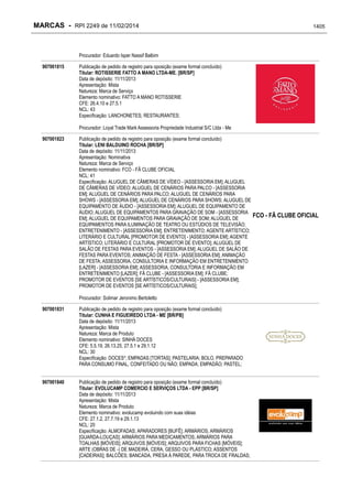 RPI - Marcas 2249 "Vervs Consultoria" 