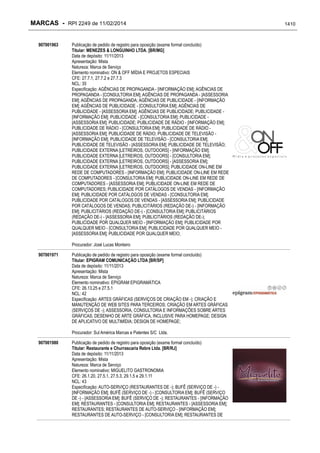 RPI - Marcas 2249 "Vervs Consultoria" 