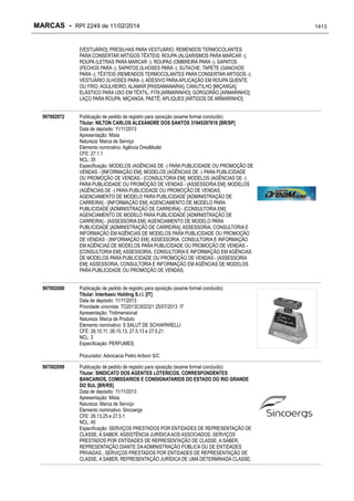 RPI - Marcas 2249 "Vervs Consultoria" 