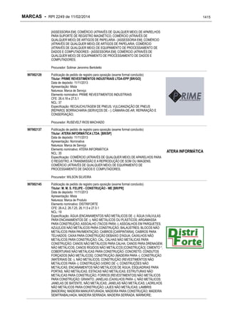 RPI - Marcas 2249 "Vervs Consultoria" 