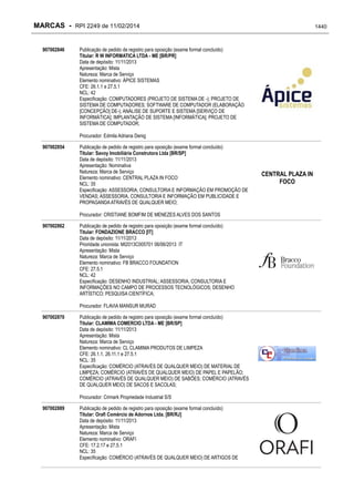 RPI - Marcas 2249 "Vervs Consultoria" 