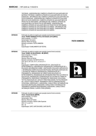 RPI - Marcas 2249 "Vervs Consultoria" 