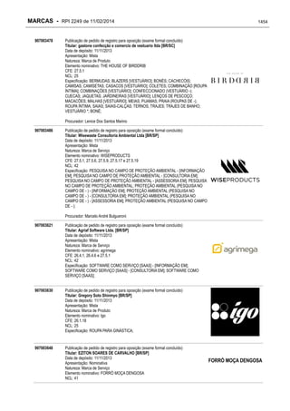 RPI - Marcas 2249 "Vervs Consultoria" 