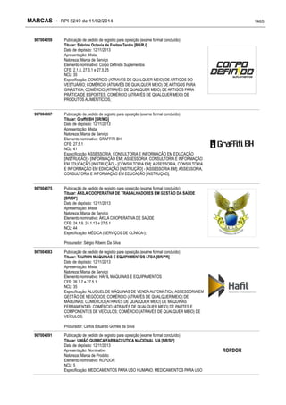 RPI - Marcas 2249 "Vervs Consultoria" 