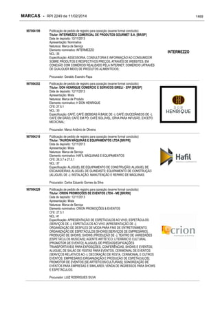 RPI - Marcas 2249 "Vervs Consultoria" 