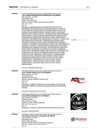 RPI - Marcas 2249 "Vervs Consultoria" 