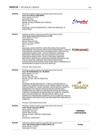 RPI - Marcas 2249 "Vervs Consultoria" 