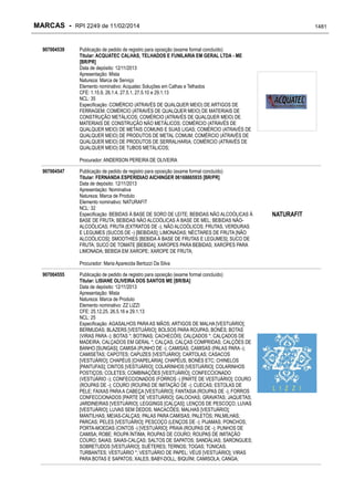 RPI - Marcas 2249 "Vervs Consultoria" 