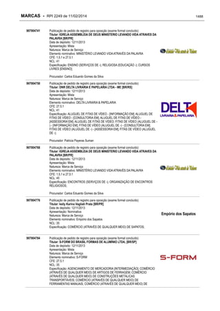 RPI - Marcas 2249 "Vervs Consultoria" 