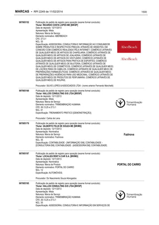 RPI - Marcas 2249 "Vervs Consultoria" 