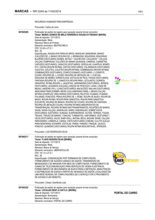 RPI - Marcas 2249 "Vervs Consultoria" 