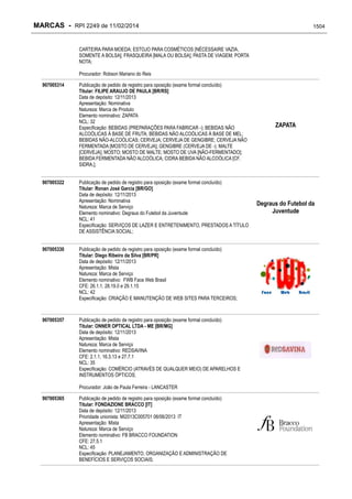 RPI - Marcas 2249 "Vervs Consultoria" 