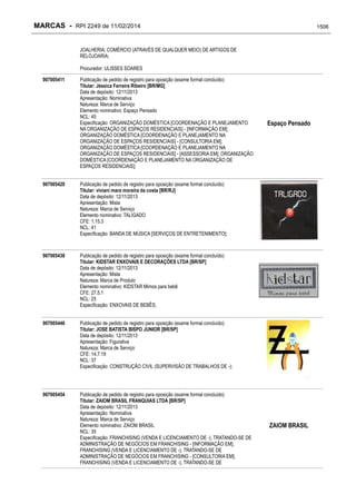RPI - Marcas 2249 "Vervs Consultoria" 