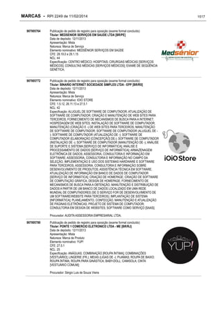 RPI - Marcas 2249 "Vervs Consultoria" 