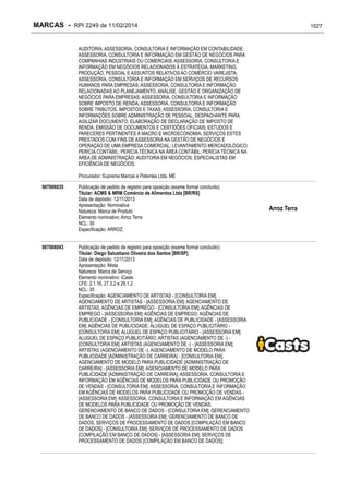 RPI - Marcas 2249 "Vervs Consultoria" 